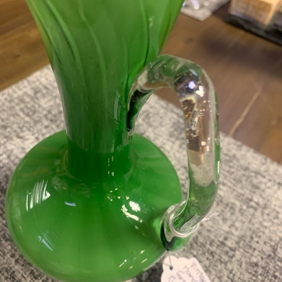 Empoli Vintage Green Handbag-blown Picture/Vase - Picture 4 of 7